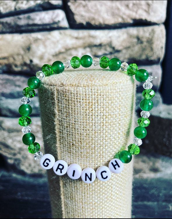 Christmas bracelet- Grinch