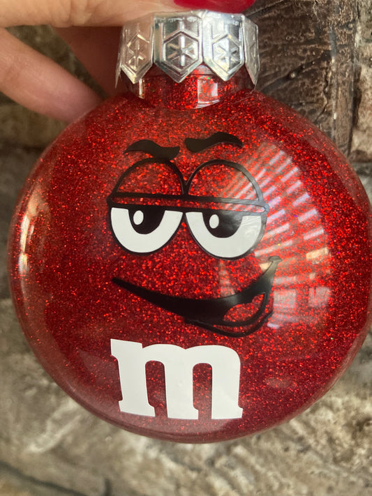 M&M Red Ornament