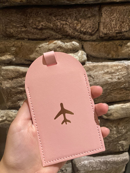 Luggage tag (pink)