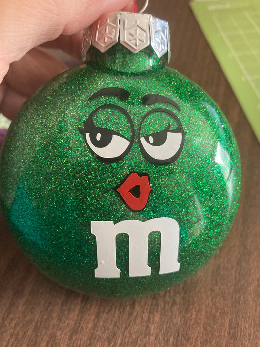 M&M Green Ornament