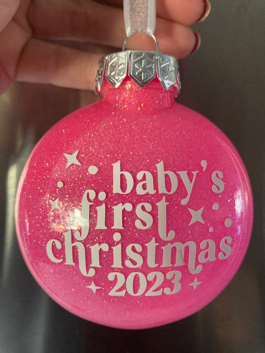 Baby’s first Christmas- Pink
