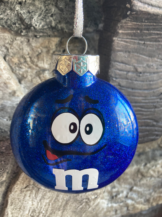 M&M Blue Ornament