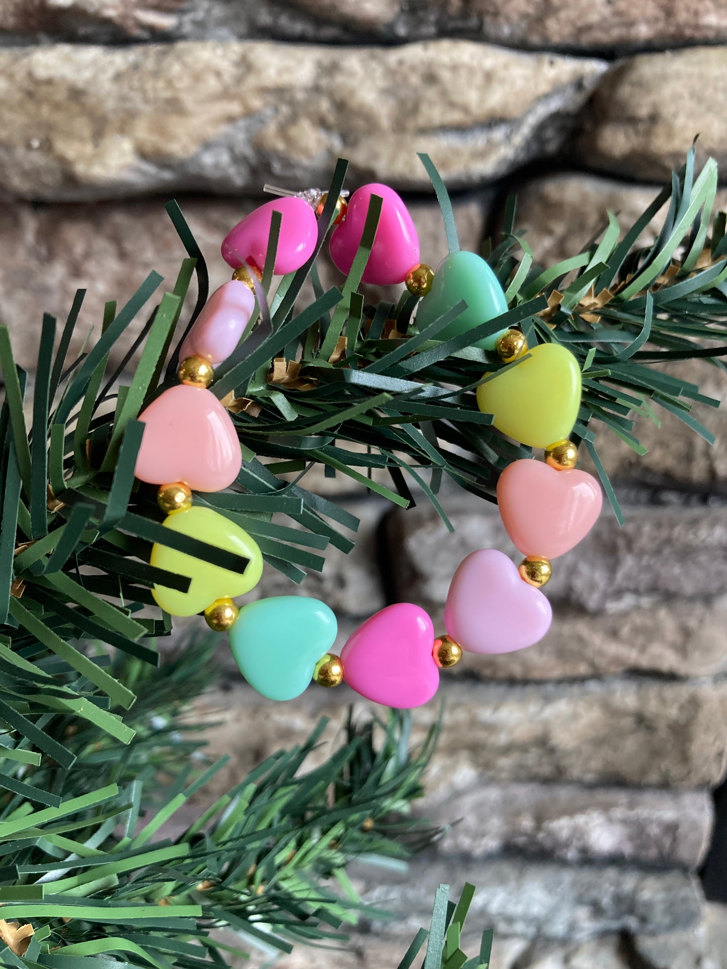 Bracelet- rainbow heart